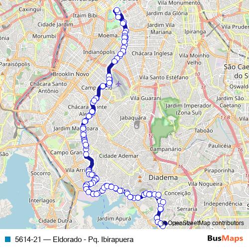 5614-21 bus Line Map
