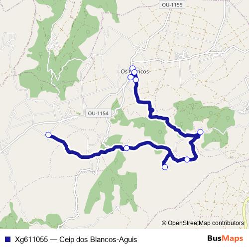 Xg611055 bus Line Map