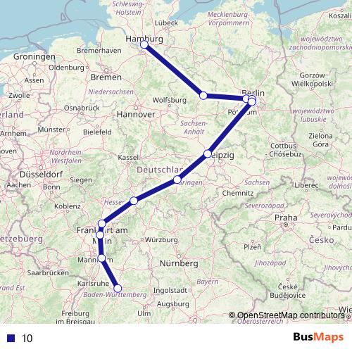 10 rail Line Map