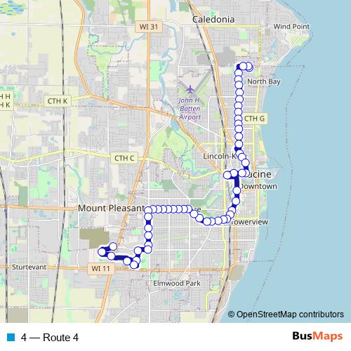 4 bus Line Map
