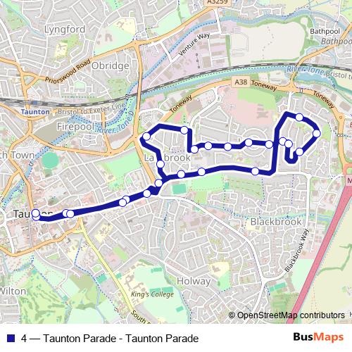 4 bus Line Map