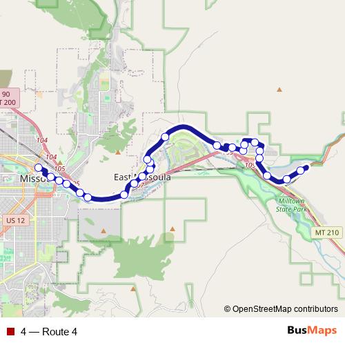 4 bus Line Map