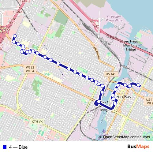 4 bus Line Map
