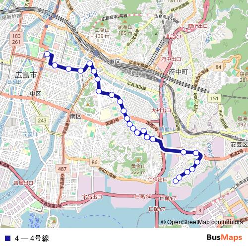 4 bus Line Map