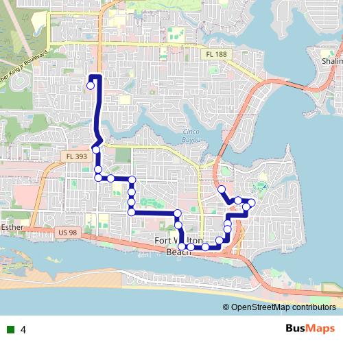 4 bus Line Map