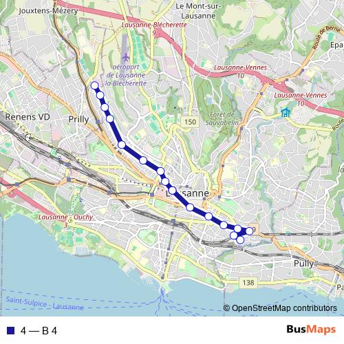 4 bus Line Map