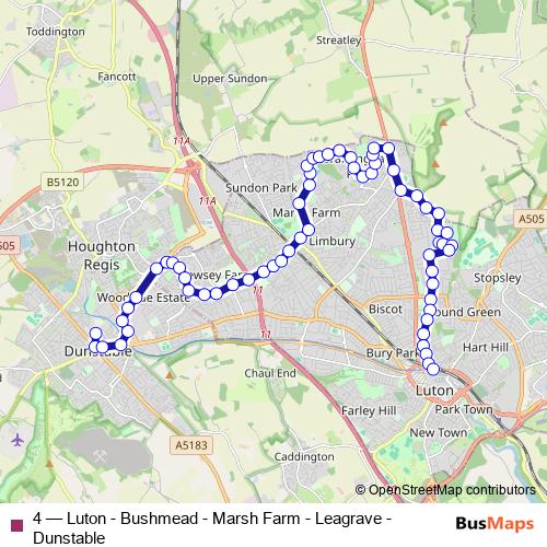 4 bus Line Map