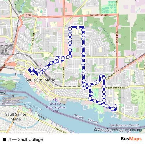 4 bus Line Map