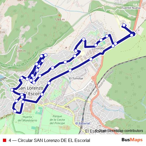 4 bus Line Map