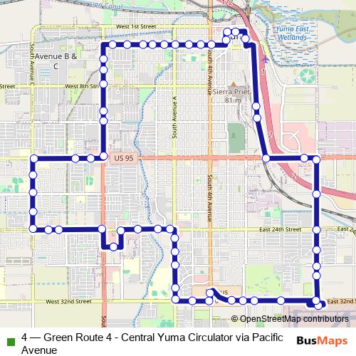 4 bus Line Map