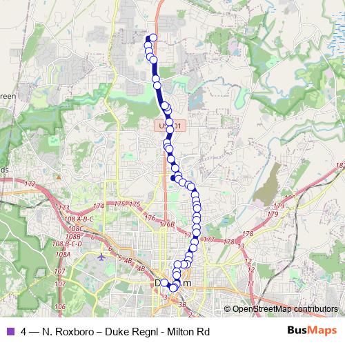 4 bus Line Map