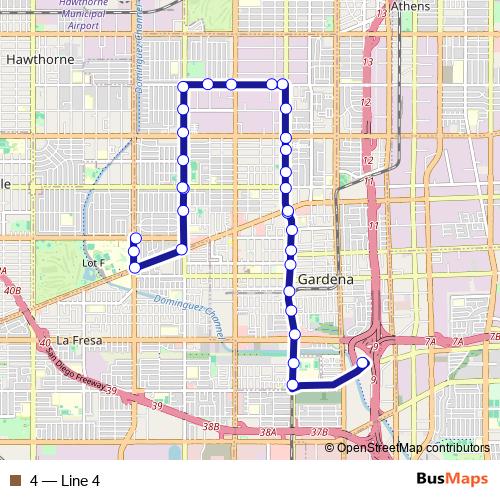 4 bus Line Map
