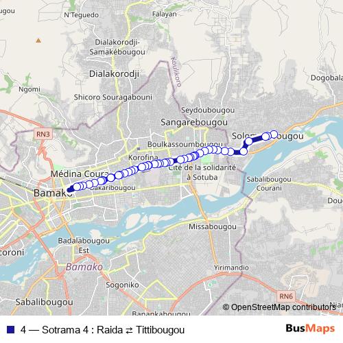 4 bus Line Map