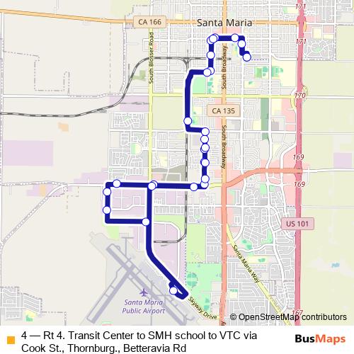 4 bus Line Map