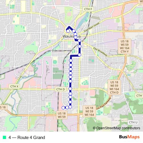 4 bus Line Map