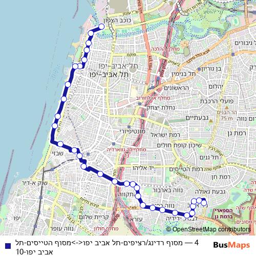 4 bus Line Map