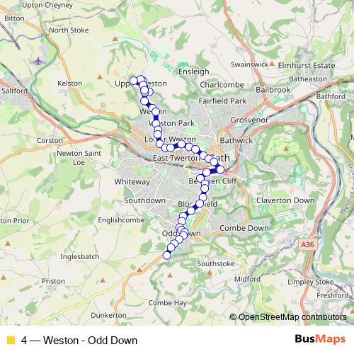 4 bus Line Map