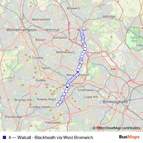 4 bus Line Map