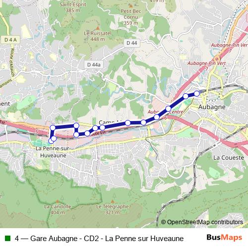 4 bus Line Map