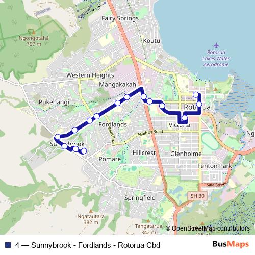 4 bus Line Map
