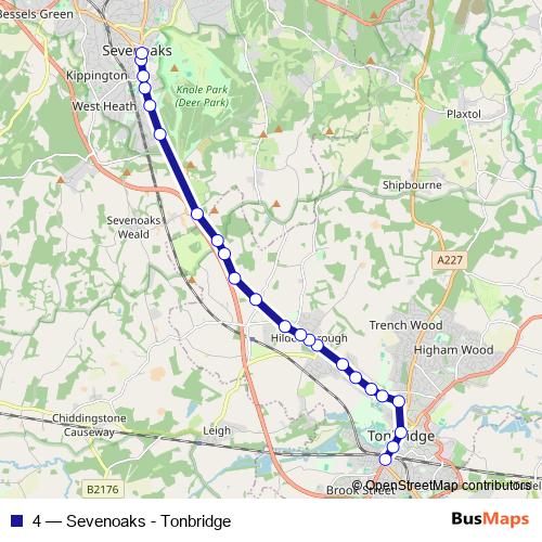 4 bus Line Map