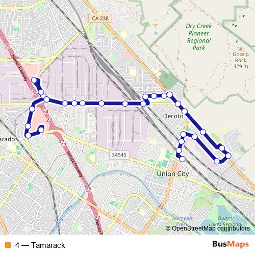 4 bus Line Map