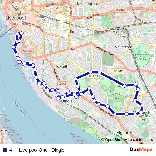 4 bus Line Map