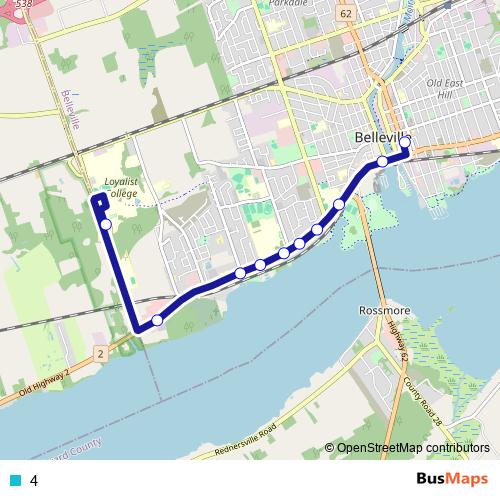 4 bus Line Map