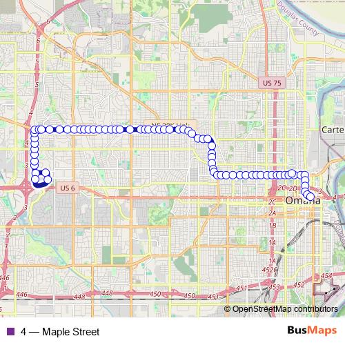 4 bus Line Map
