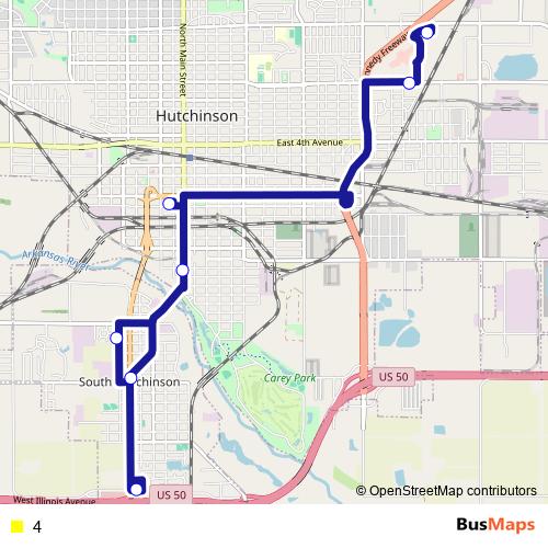 4 bus Line Map