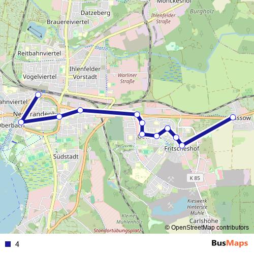 4 bus Line Map
