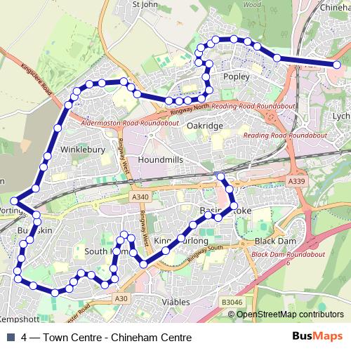 4 bus Line Map