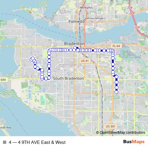 4 bus Line Map