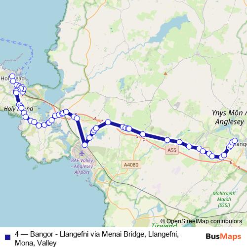 4 bus Line Map