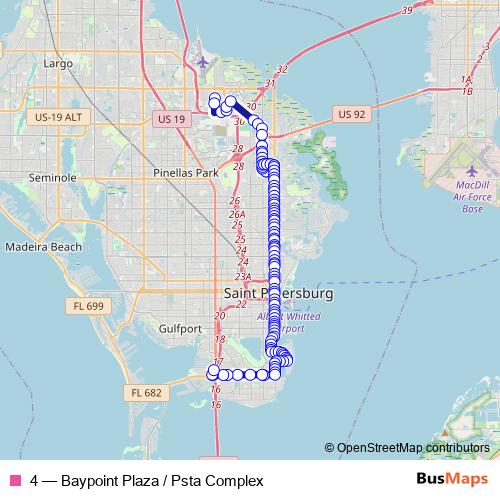 4 bus Line Map