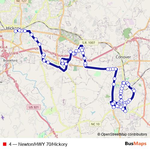 4 bus Line Map