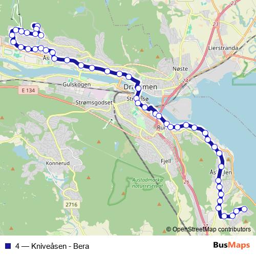 4 bus Line Map