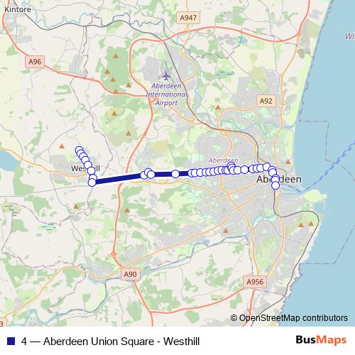 4 bus Line Map