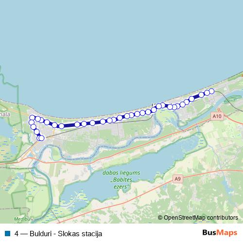 4 bus Line Map