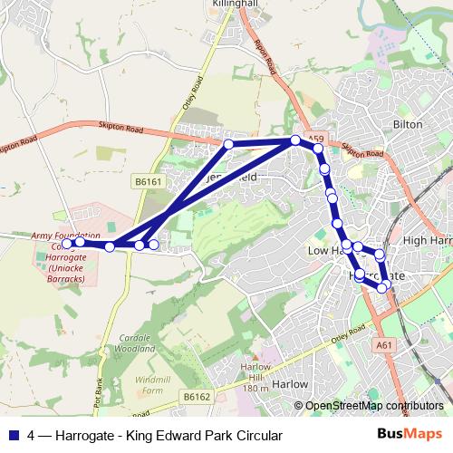 4 bus Line Map