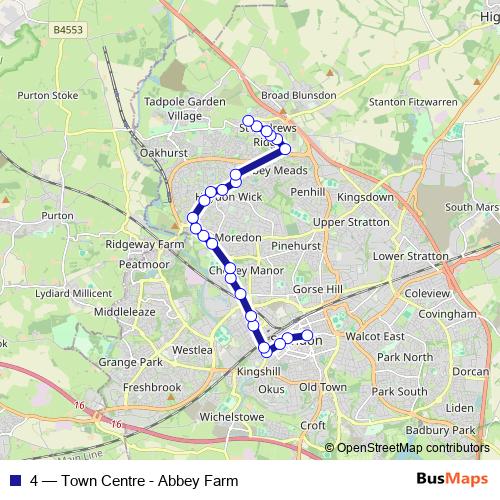 4 bus Line Map