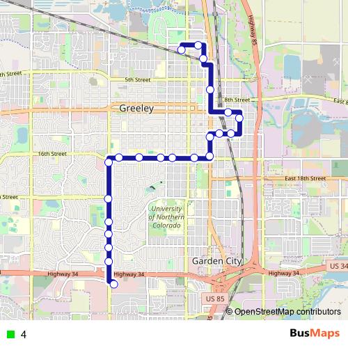 4 bus Line Map