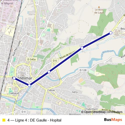 4 bus Line Map