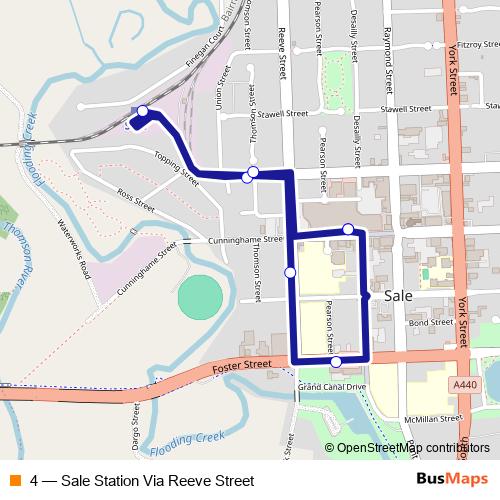 4 bus Line Map