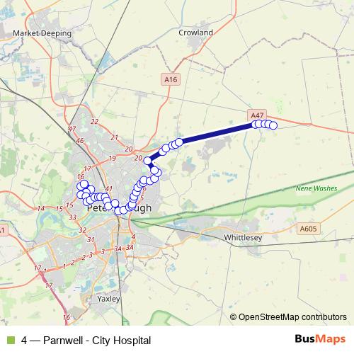 4 bus Line Map
