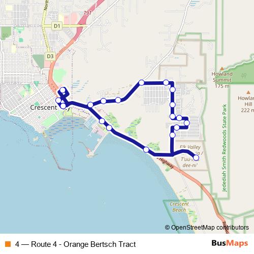 4 bus Line Map