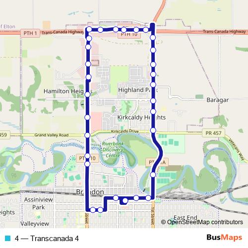 4 bus Line Map
