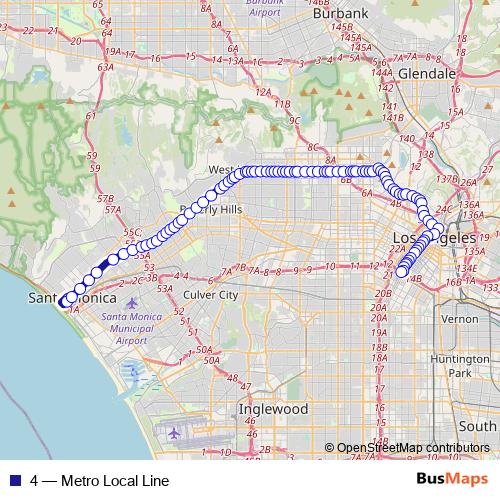 4 bus Line Map