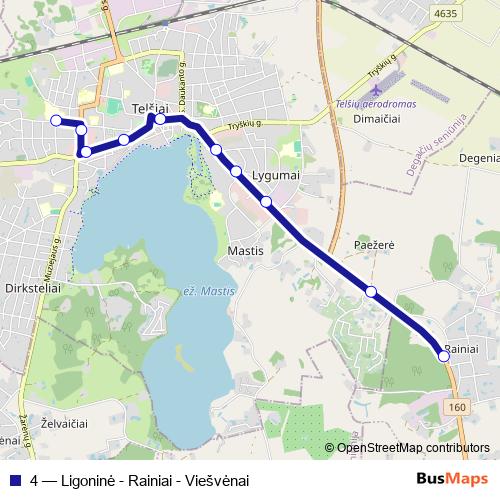 4 bus Line Map