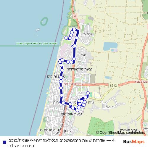 4 bus Line Map